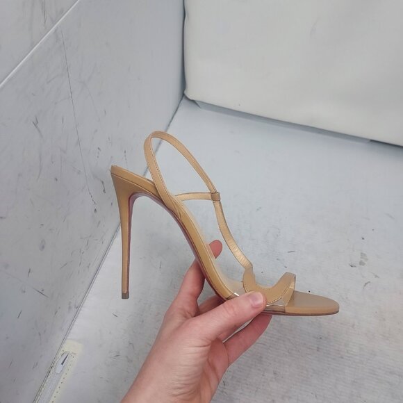 CHRISTIAN LOUBOUTIN Rosalie Strass Nude Strappy Heel Sandal - Picture 3 of 16